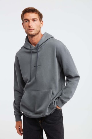 Sweat regular à capuche - Gris