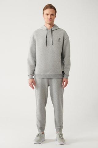 Sweat regular à capuche - Gris clair