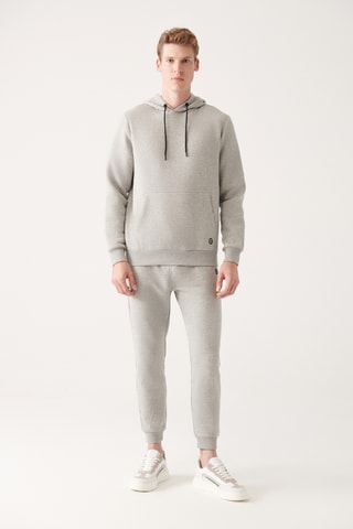 Sweat regular à capuche - Gris clair