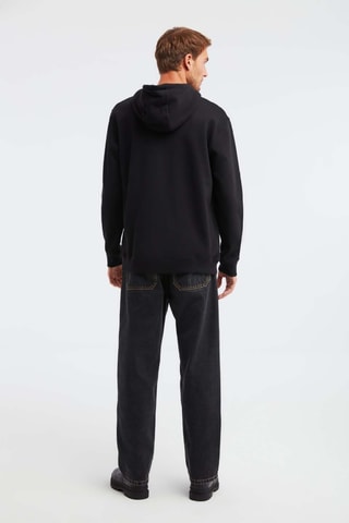 Sweat regular à capuche - Noir
