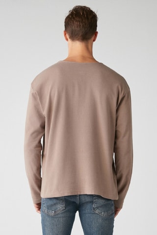 Sweat regular à capuche - Beige