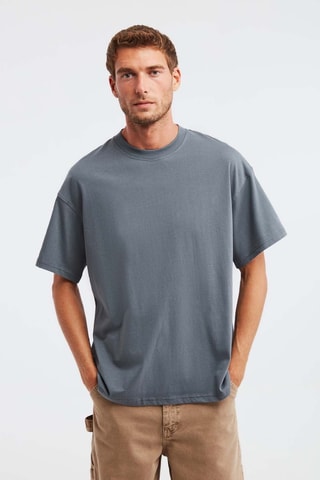 T-shirt oversize - Gris bleu