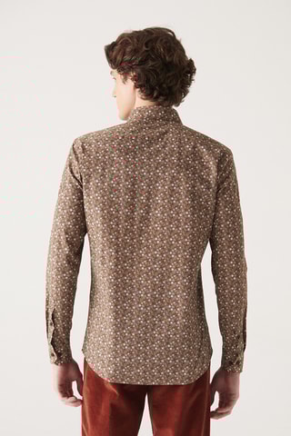 Chemise slim - Marron