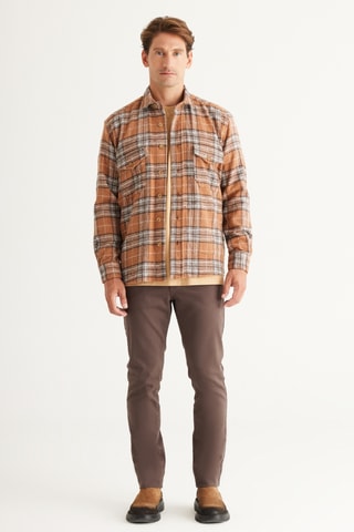 Surchemise slim - Marron