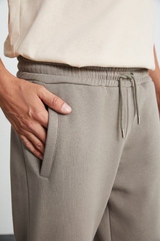 Jogging en coton biologique - Taupe