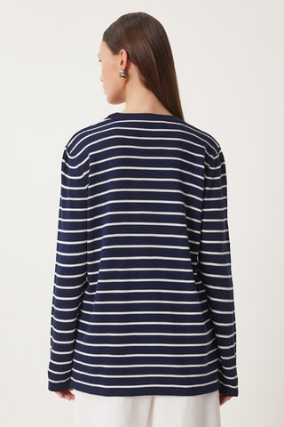 Pull regular - Bleu marine