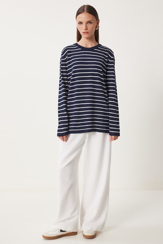 Pull regular - Bleu marine