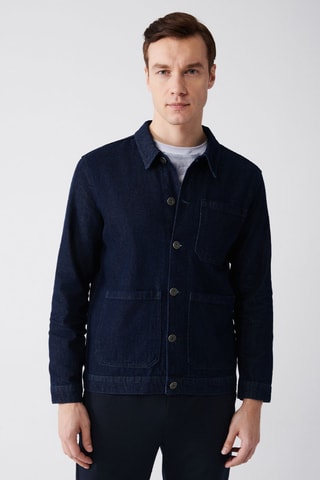 Blouson regular - Bleu foncé