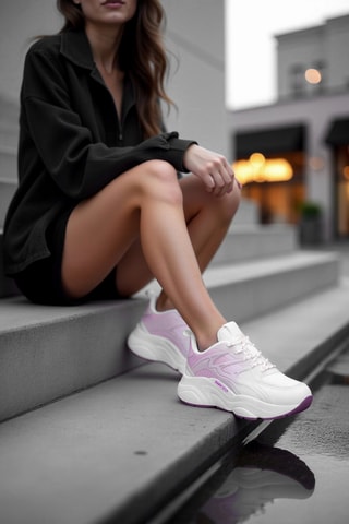 Baskets plateformes - Blanc