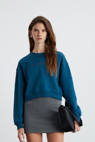Sweat oversize - Bleu
