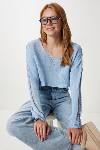 Pull regular - Bleu clair