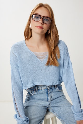 Pull regular - Bleu clair