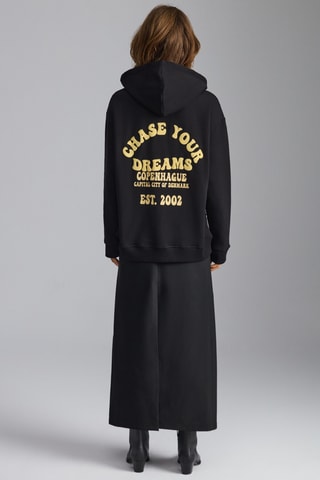 Sweat regular à capuche - Noir