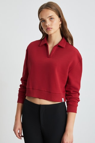 Sweat regular - Rouge