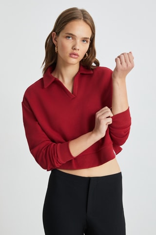Sweat regular - Rouge