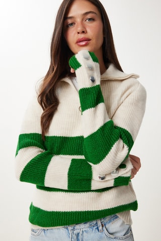 Pull oversize en laine - Vert