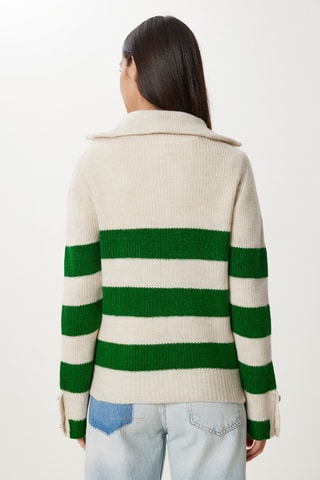 Pull oversize en laine - Vert