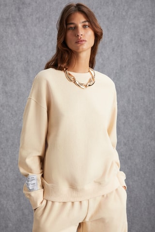 Sweat regular - Crème