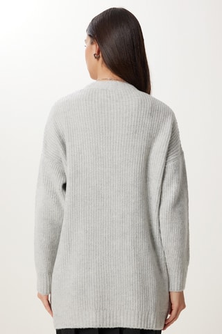 Gilet long regular - Gris