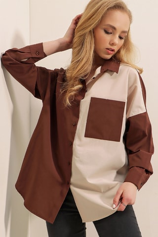 Chemise regular - Marron