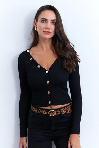 Gilet regular - Noir