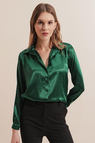 Chemisier regular - Vert