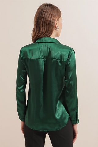 Chemisier regular - Vert