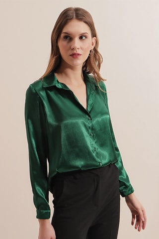 Chemisier regular - Vert
