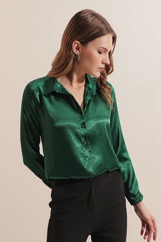 Chemisier regular - Vert