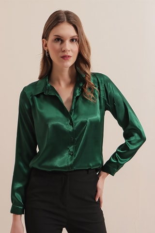 Chemisier regular - Vert