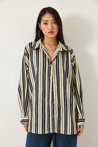 Chemise oversize - Beige