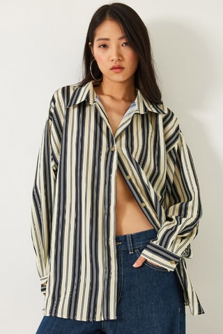 Chemise oversize - Beige