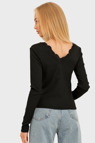 Blouse regular - Noir