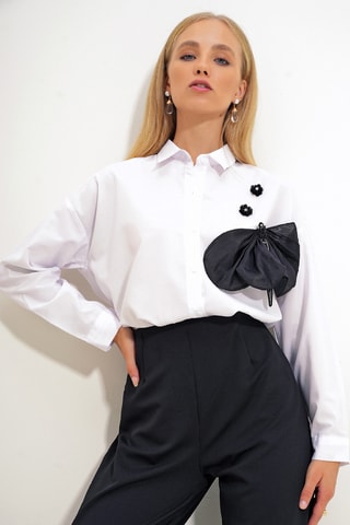 Chemise oversize - Blanc