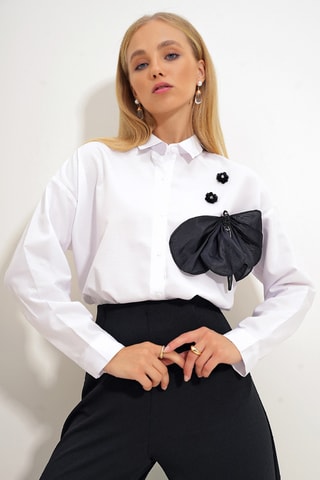 Chemise oversize - Blanc