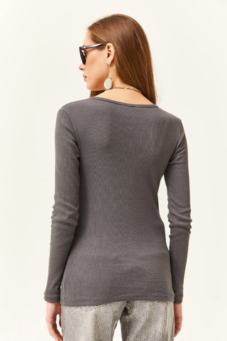 Blouse slim - Anthracite