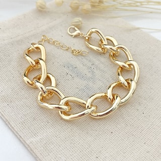 Bracelet chaine - Laiton doré à l'or fin