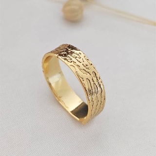 Bague ajustable - Laiton plaqué or 