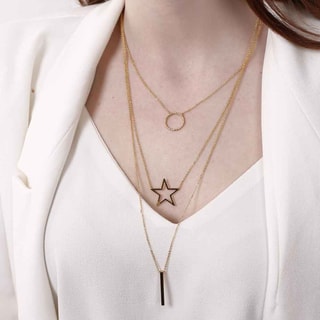 Collier - Laiton plaqué or 