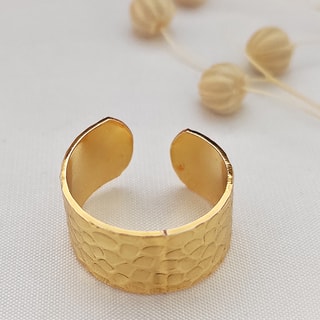 Bague ajustable - Laiton plaqué or