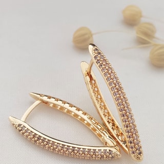 Boucles d'oreilles - Laiton plaqué or 