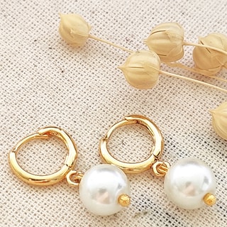 Boucles d'oreilles - Laiton plaqué or