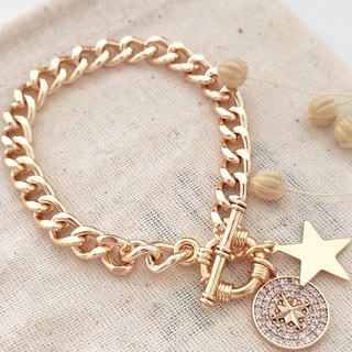 Bracelet - Laiton plaqué or 