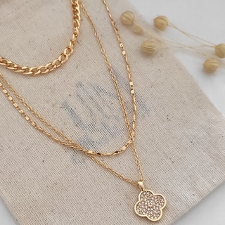 Collier - Laiton plaqué or