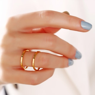 Bague ajustable - Laiton plaqué or