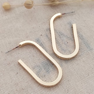 Boucles d'oreilles - Laiton plaqué or 