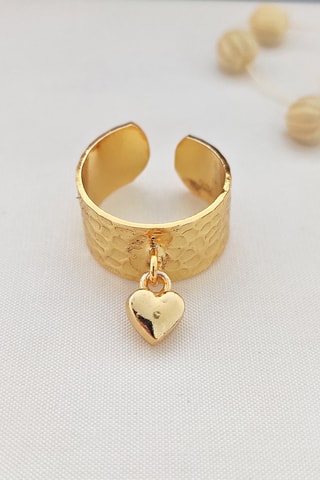 Bague dorée à l’or fin jaune