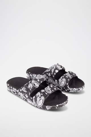 Mules Bandana - Noir