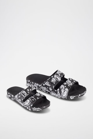Mules Bandana - Noir