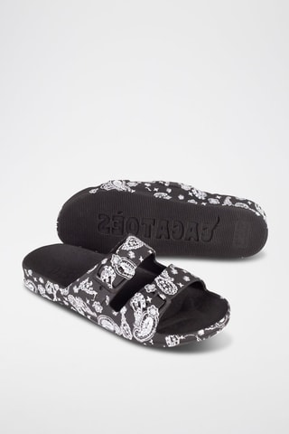 Mules Bandana - Noir